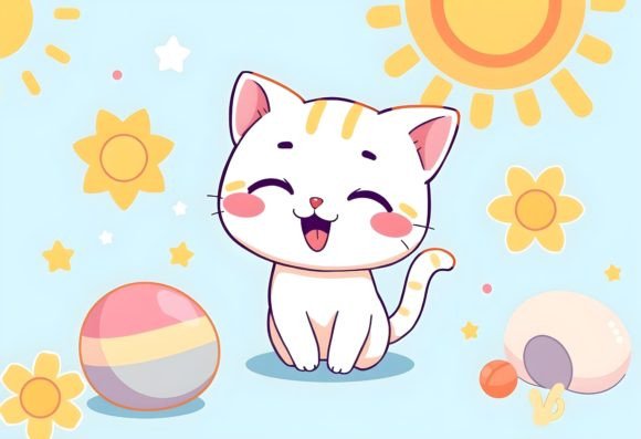 Download Happy Cartoon Cat 12 - Premium Resources