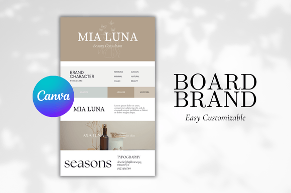 Download Brand Board Canva Template - Premium Resources