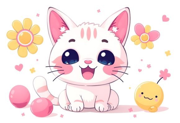 Download Happy Cartoon Cat 14 - Premium Resources