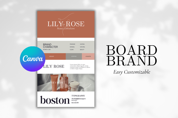Download Brand Board Canva Template - Premium Resources