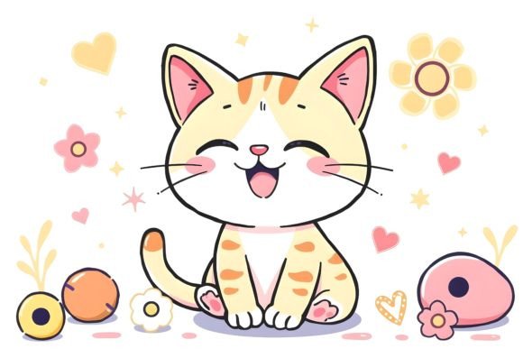 Download Happy Cartoon Cat 13 - Premium Resources