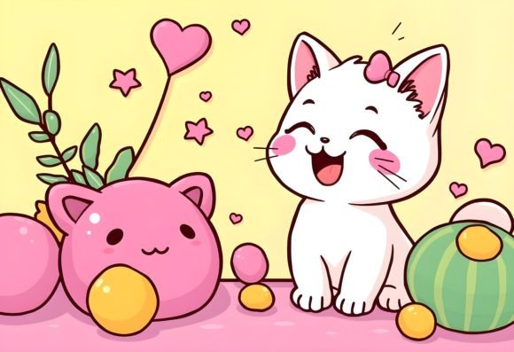 Download Happy Cartoon Cat 8 - Premium Bundle