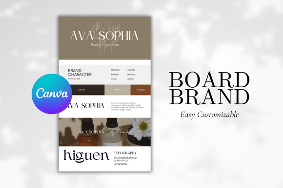 Download Brand Board Canva Template - Premium Resources