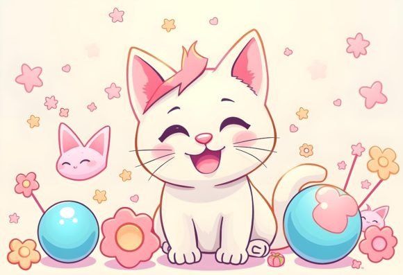 Download Happy Cartoon Cat 11 - Premium Resources