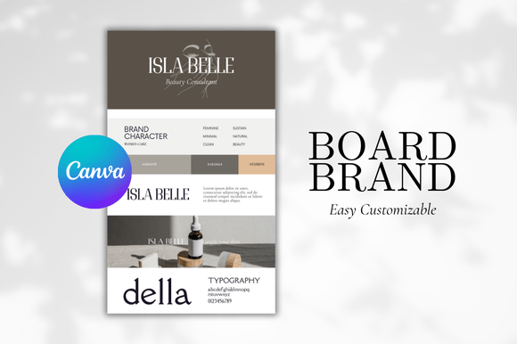 Download Brand Board Canva Template - Premium Resources