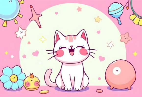 Download Happy Cartoon Cat 9 - Premium Bundle
