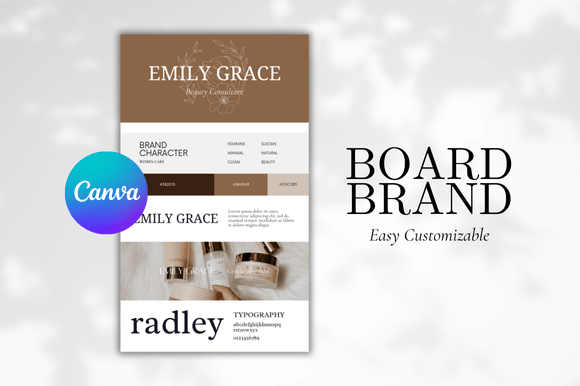 Download Brand Board Canva Template - Premium Resources