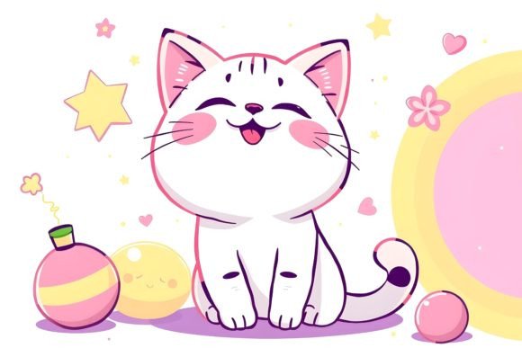 Download Happy Cartoon Cat 10 - Premium Bundle